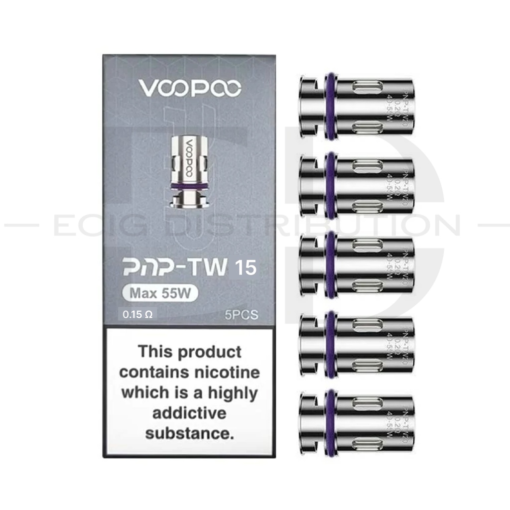 Voopoo PNP TW15 Coil 5Pcs/Pack - 0.15 Ohm