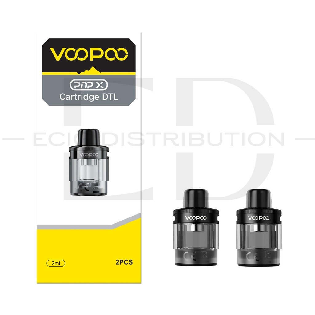 Voopoo PNP X DTL Refillable Pod 2Pcs/Pack - Black