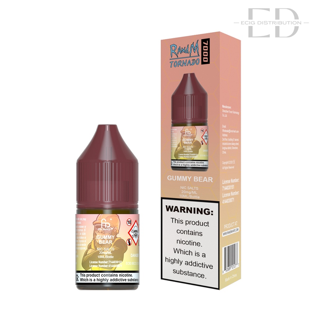 Fumot RandM Nic Salts - Gummy Bear 20MG
