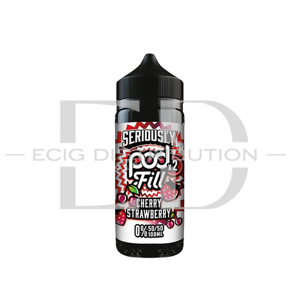 Doozy Seriously Pod Fill 2 100ML 50/50 - Cherry Strawberry 0MG