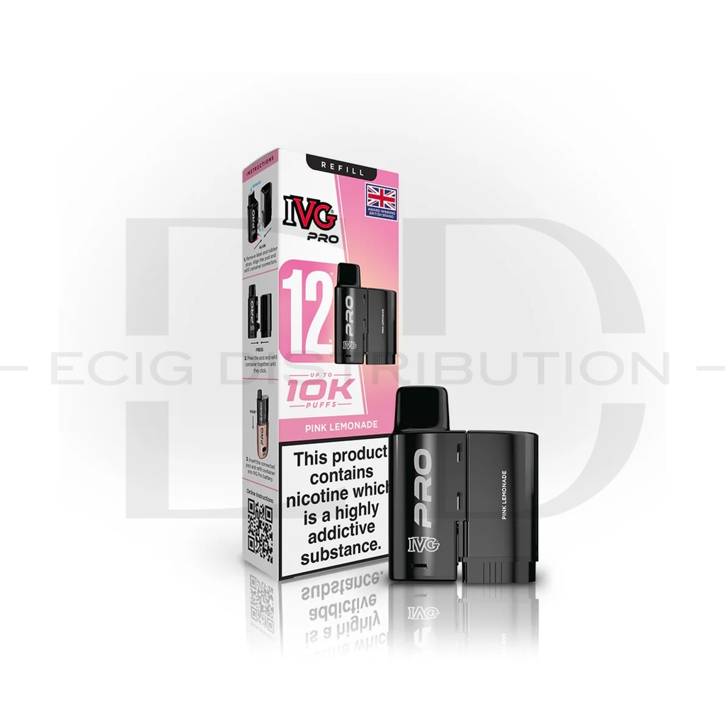 IVG Pro 12 Refillable Pod - Pink Lemonade 20MG