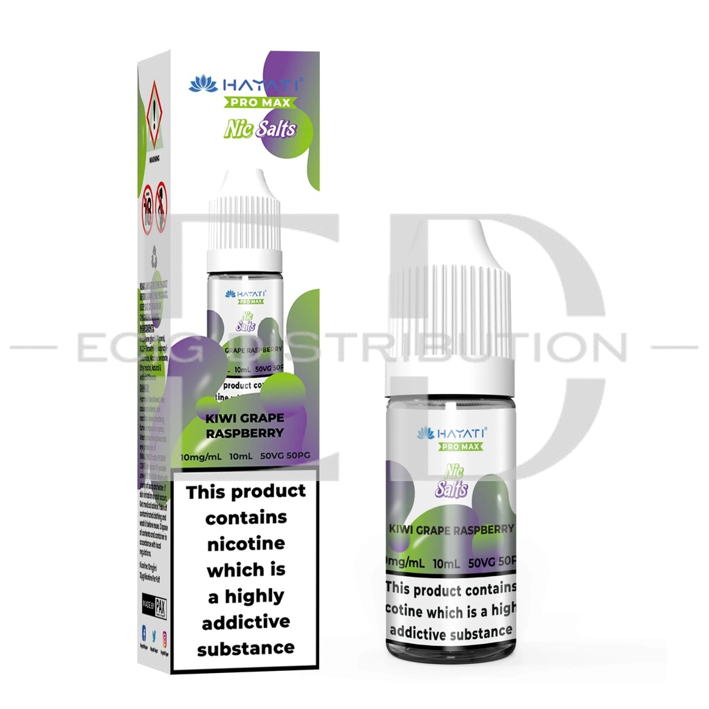 Hayati Nic Salts - Kiwi Grape Raspberry 10MG