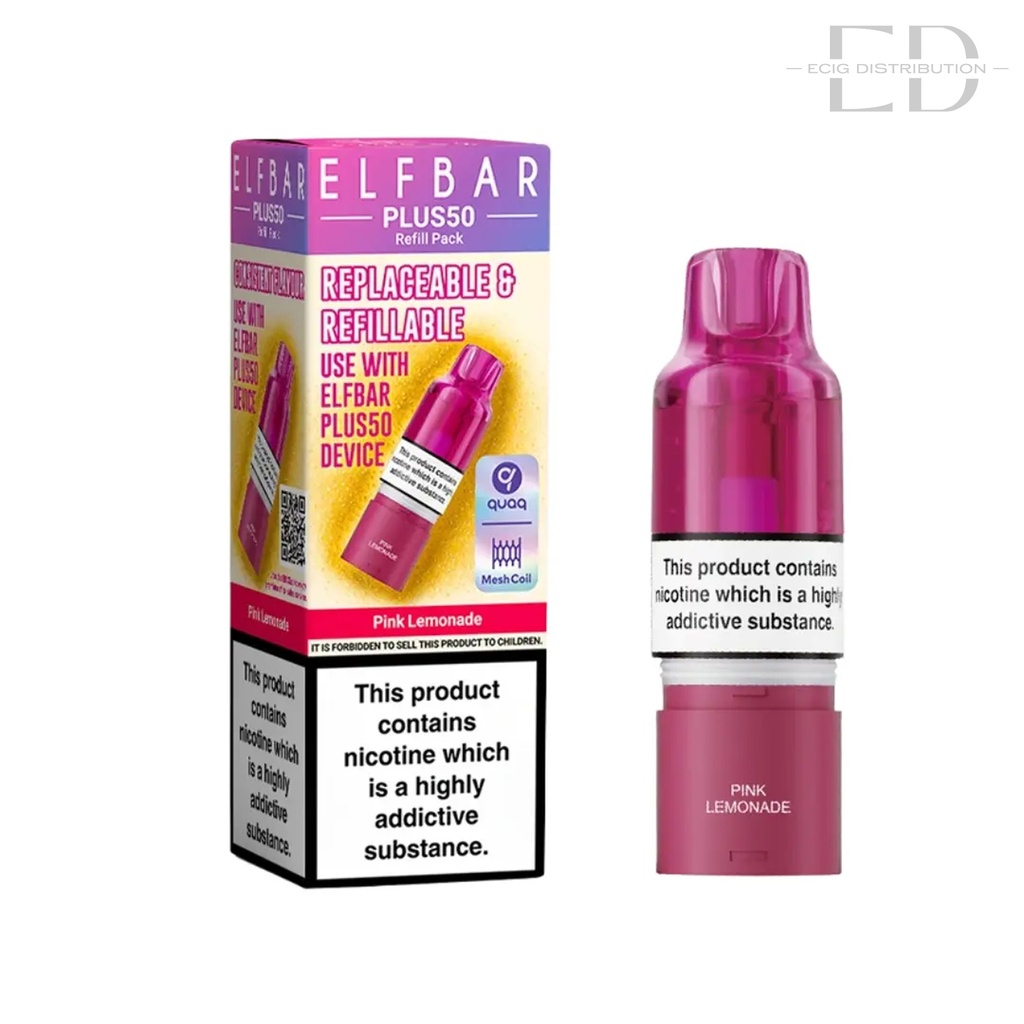 Elfbar Plus50 Refillable Pod - Pink Lemonade