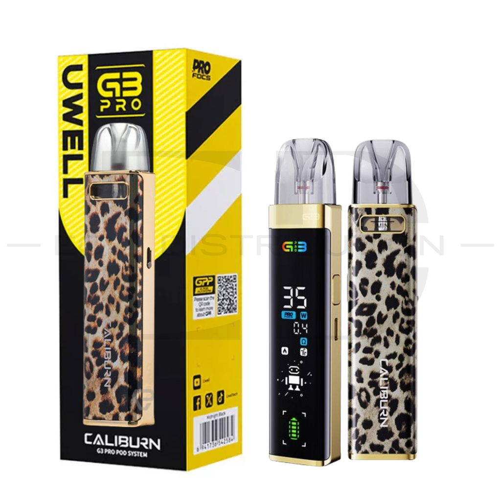 Uwell Caliburn G3 Pro Pod Kit - Golden Leopard