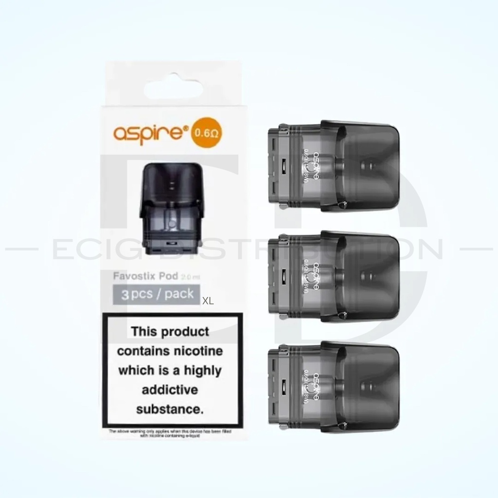 Aspire Favostix Refillable Pod 3Pcs/Pack - 0.6 Ohm XL