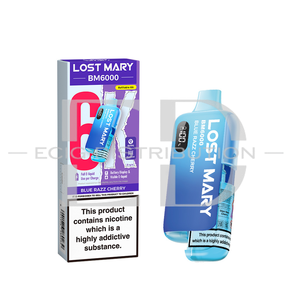 Lost Mary BM6000 Pod Kit - Blue Razz Cherry