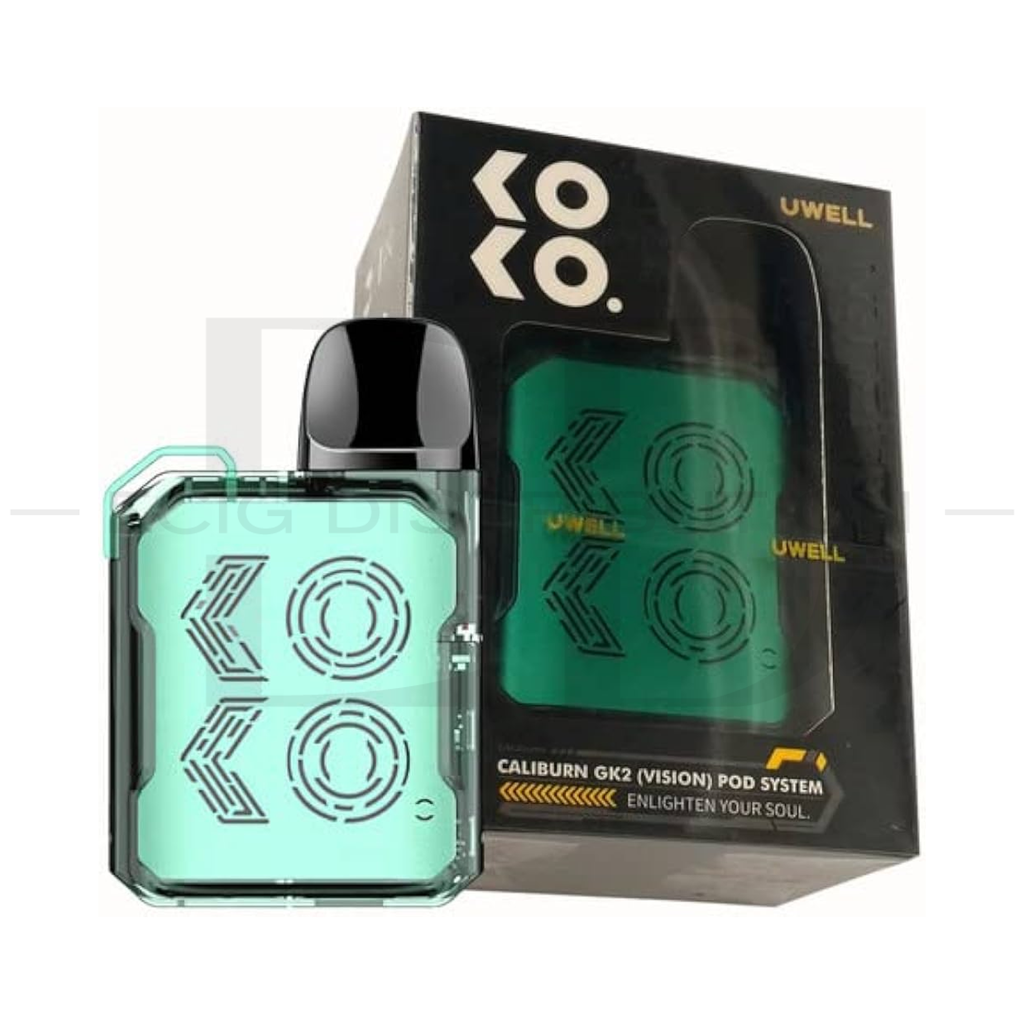 Uwell Caliburn GK2 Vision Pod Kit - Limpid Cyan