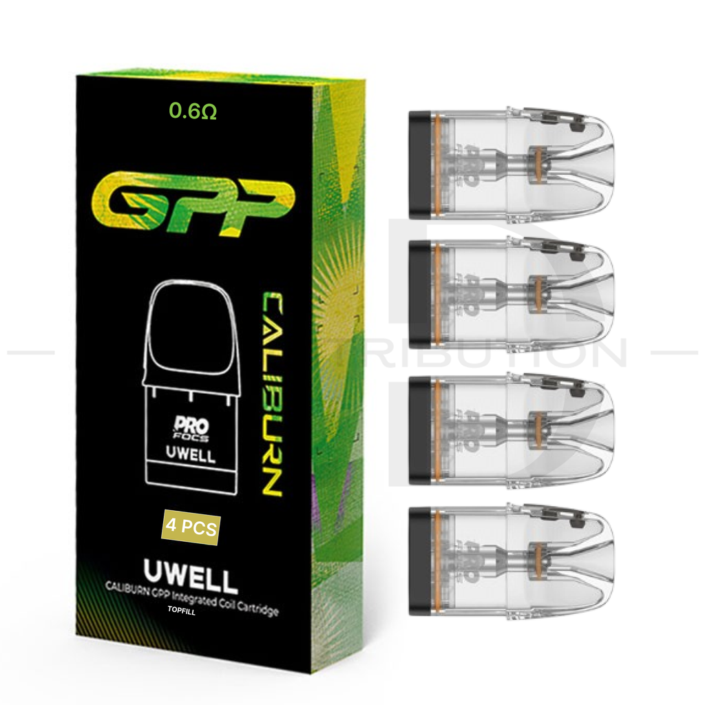 Uwell Caliburn GPP Coil Cartridge Top Refill 4Pcs/Pack - 0.6 Ohm XL