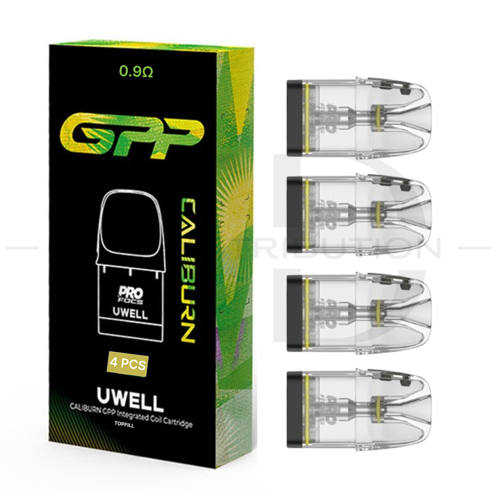Uwell Caliburn GPP Coil Cartridge Top Refill 4Pcs/Pack - 0.9 Ohm XL