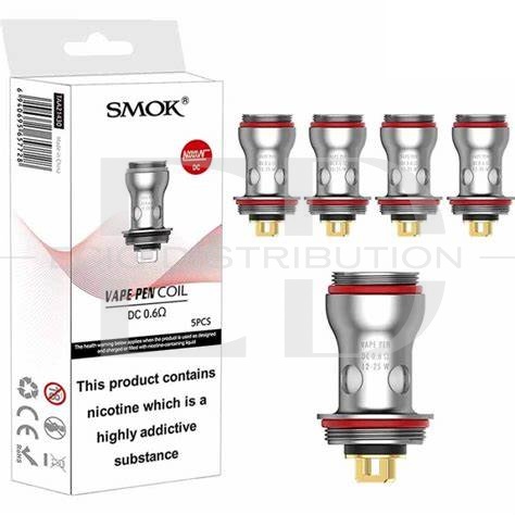 Smok Vape Pen DC Coil 5Pcs/Pack - 0.6 Ohm
