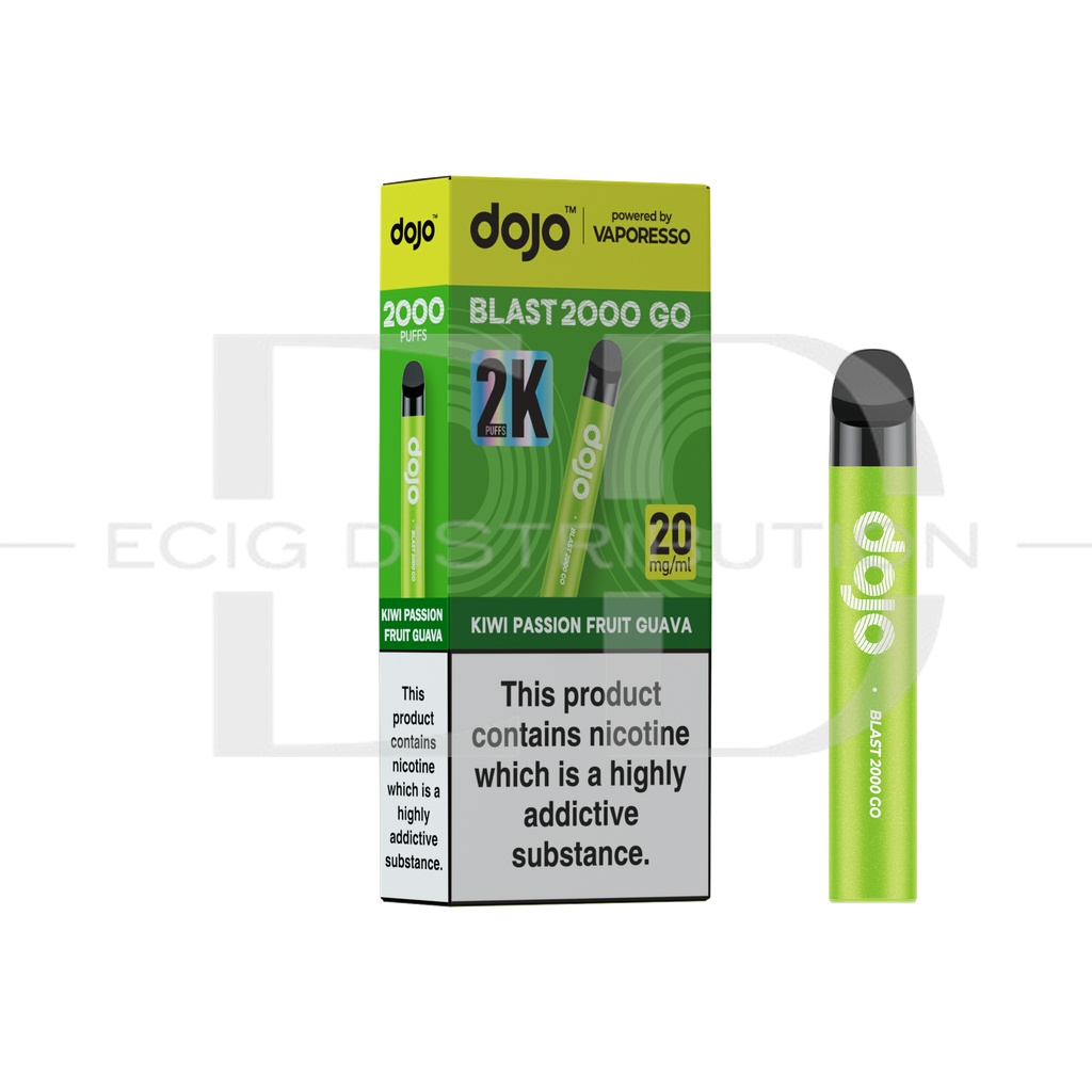 Vaporesso Dojo Blast 2000 Go Pod Kit - Kiwi Passion Fruit Guava 20MG