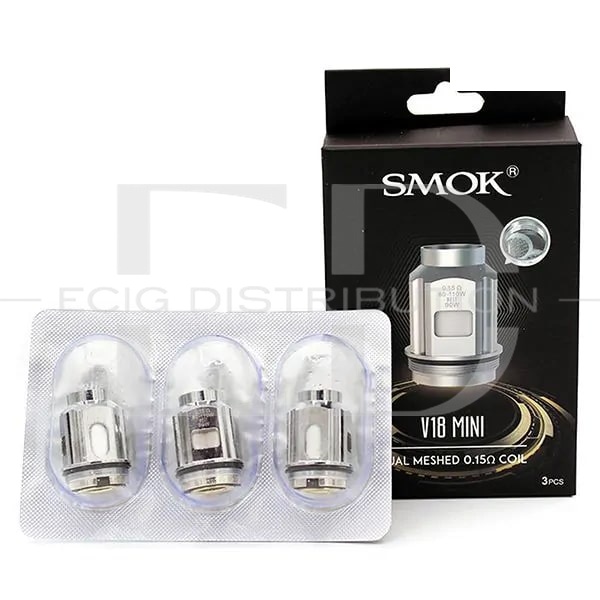 Smok V18 Mini Dual Meshed Coil 3Pcs/Pack - 0.15 Ohm