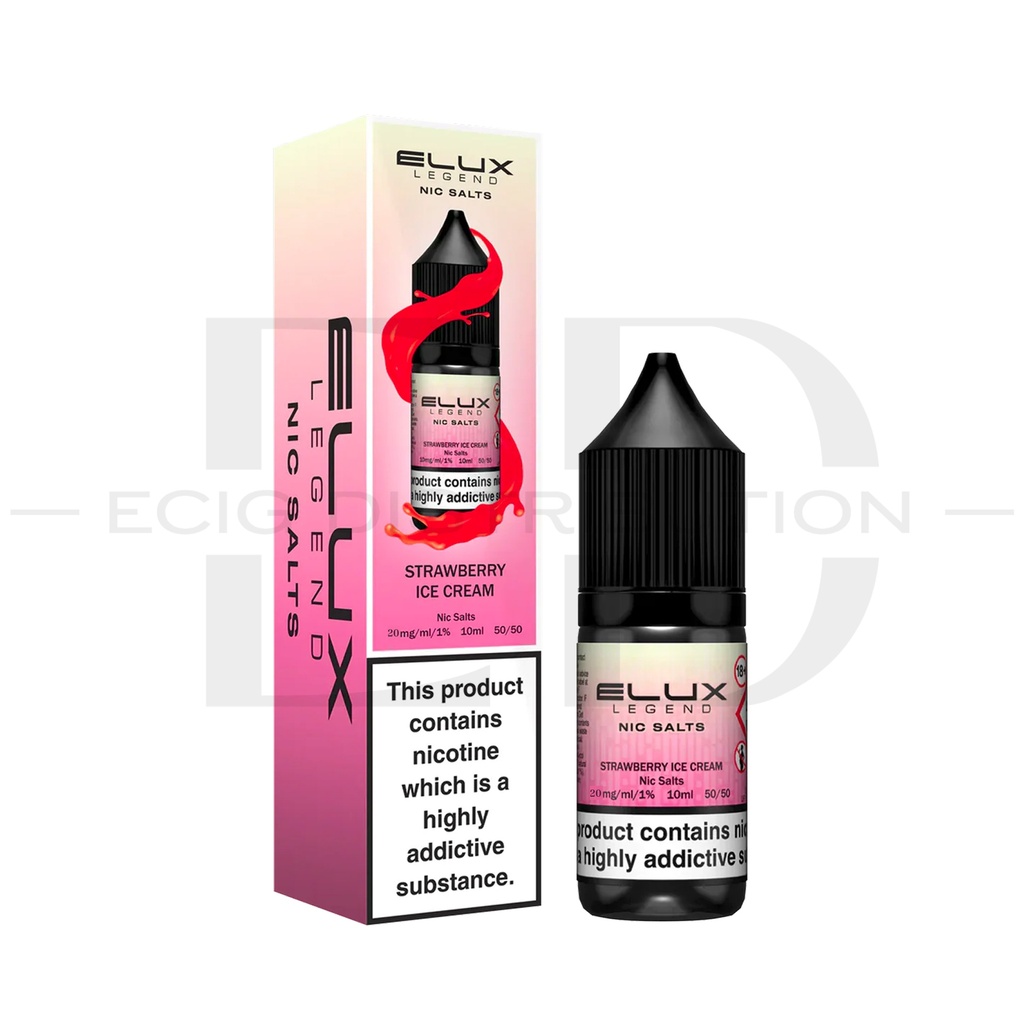 Elux Nic Salts - Strawberry Ice Cream 20MG