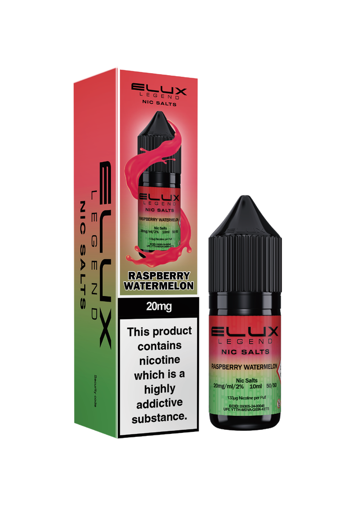 Elux Nic Salts - Raspberry Watermelon 20MG