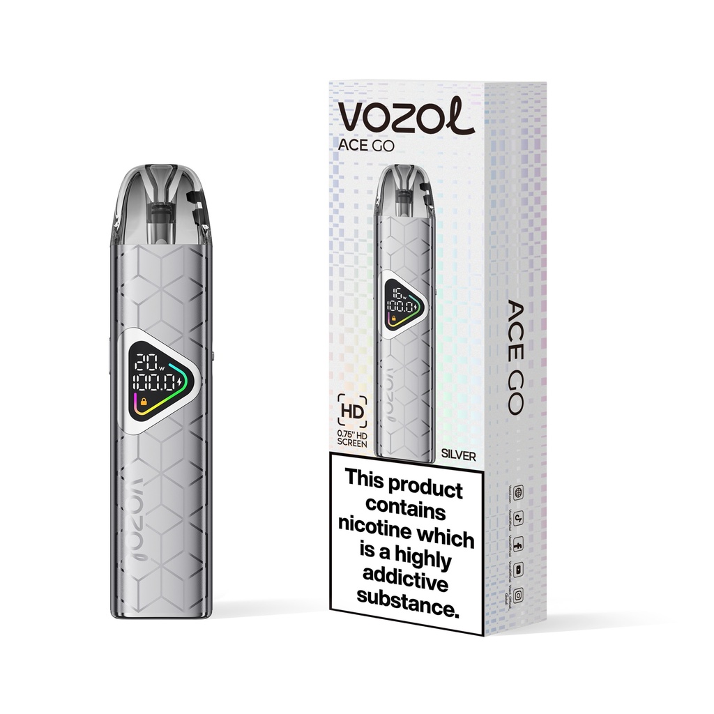 Vozol Ace Go Pod Kit - Silver