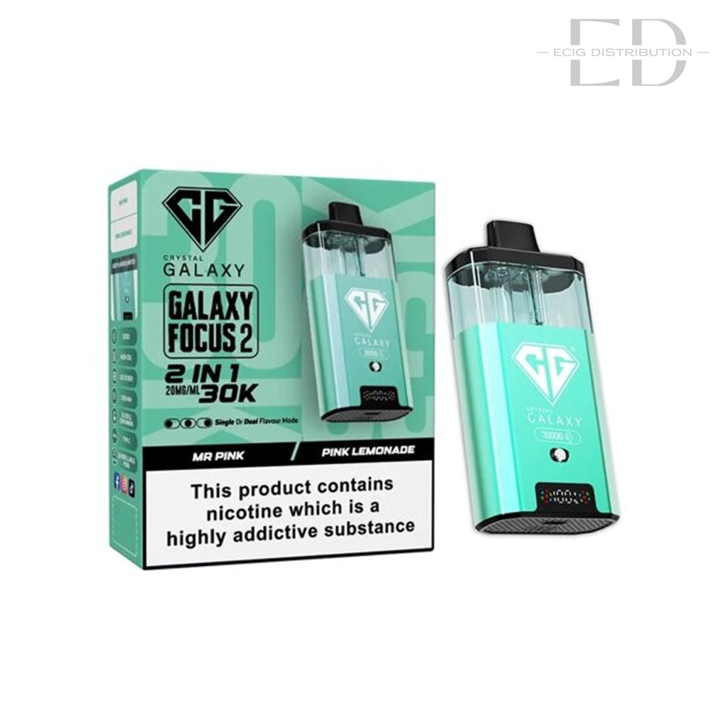 Crystal Galaxy Focus 2 30K Pod Kit - Mr Pink / Pink Lemonade 20MG
