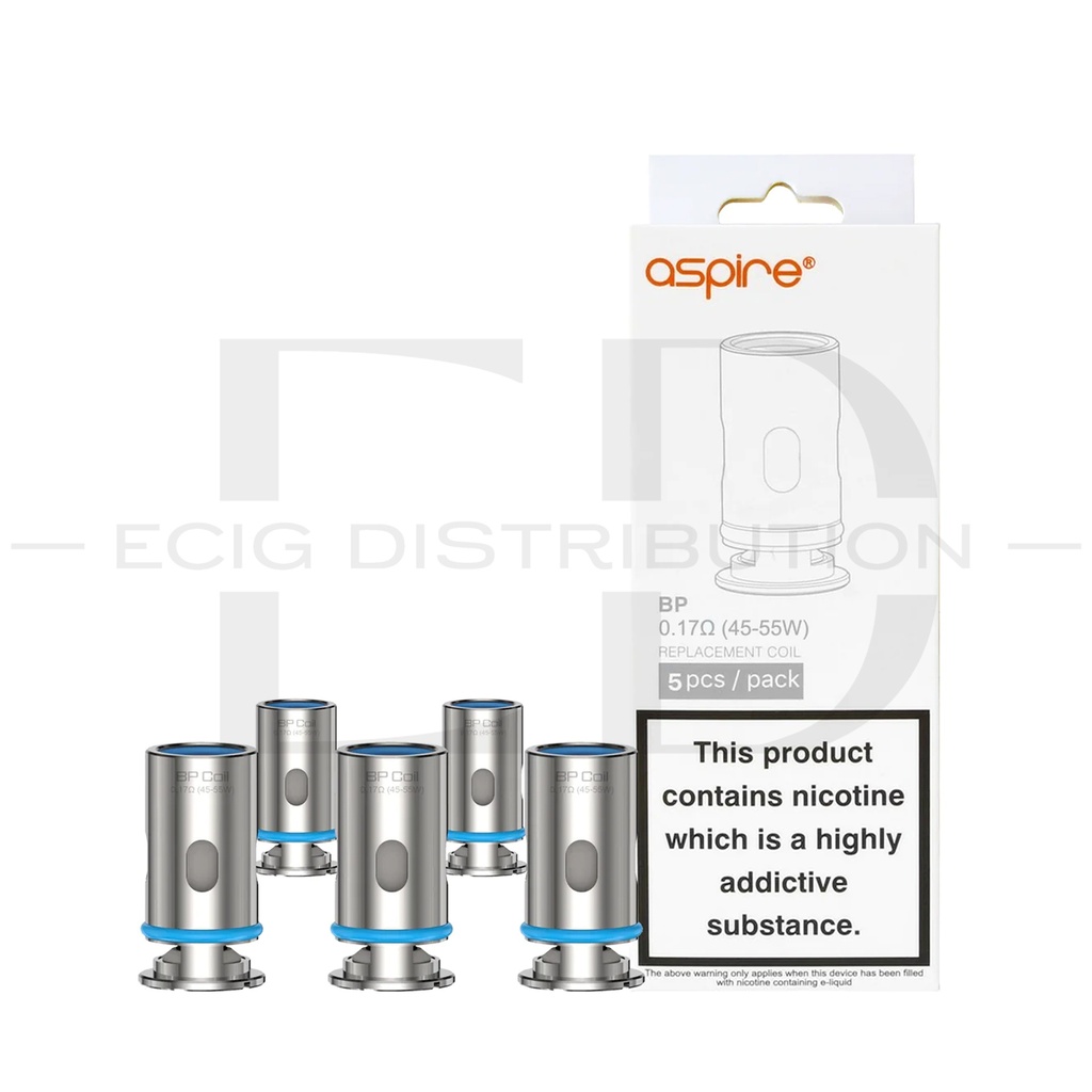 Aspire BP Replacement Coil 5Pcs/Pack - 0.17 Ohm