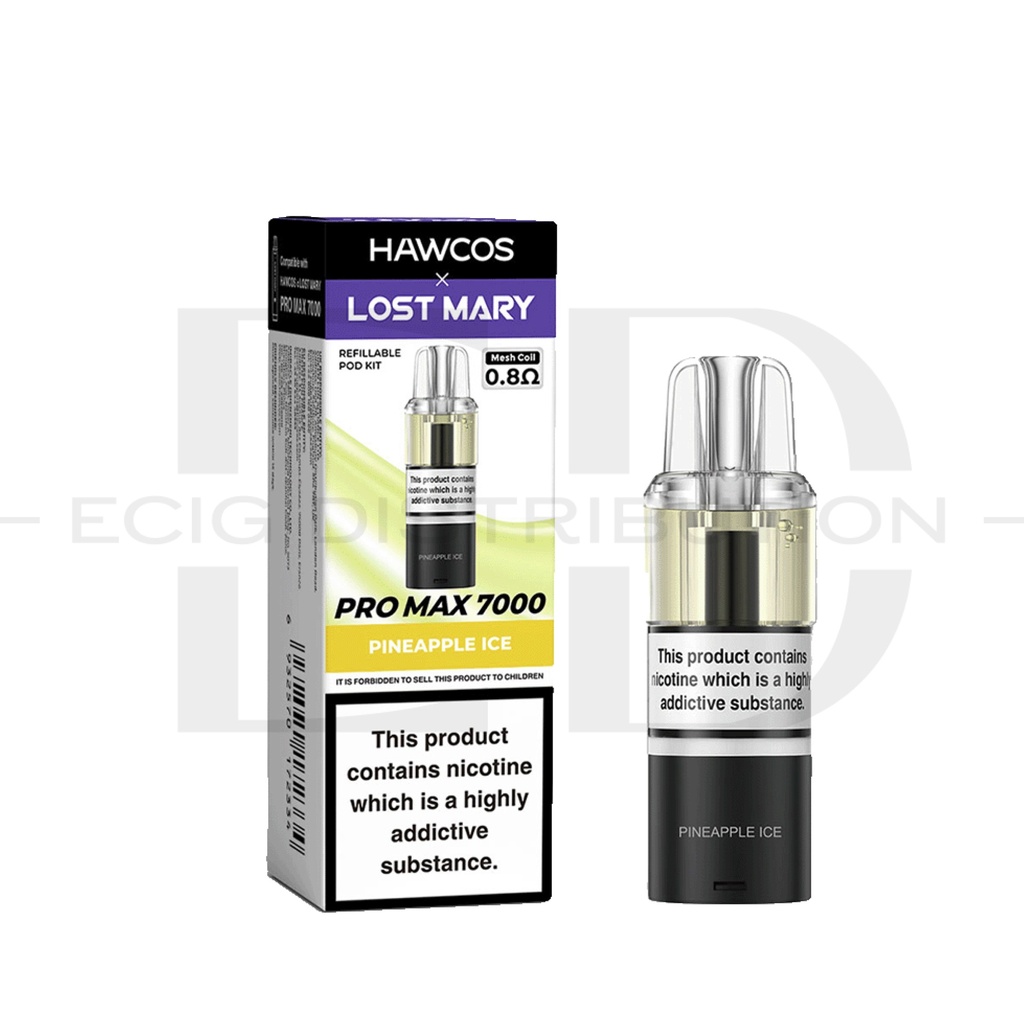 Lost Mary Hawcos Pro Max 7000 Refillable Pod - Pineapple Ice