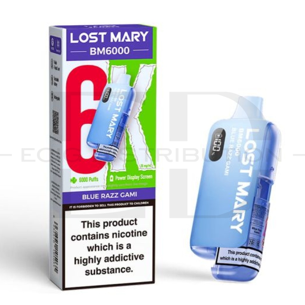 Lost Mary BM6000 Pod Kit - Blue Razz Gami