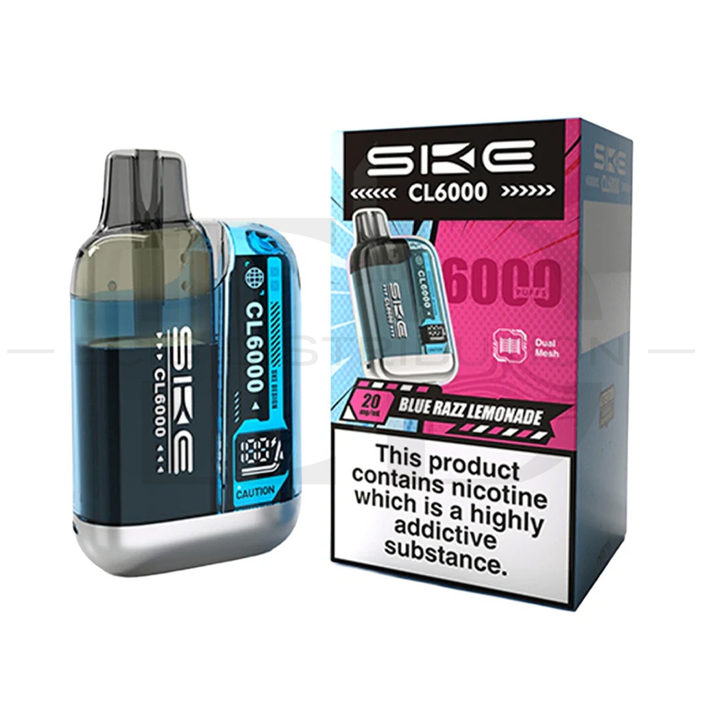 SKE Crystal CL6000 Pod Kit - Blue Razz Lemonade