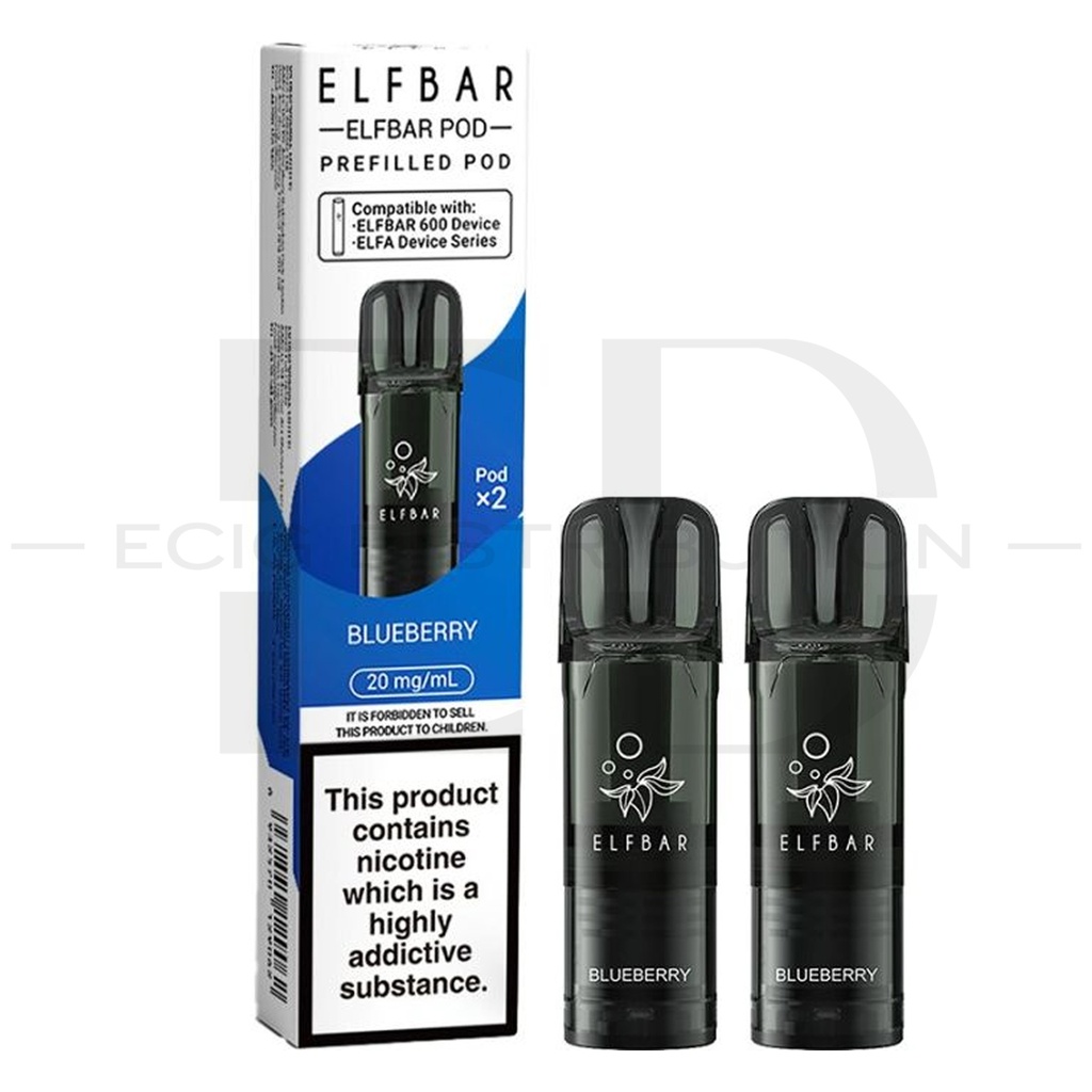 Elfbar 600 Refillable Pod 2Pcs/Pack - Blueberry