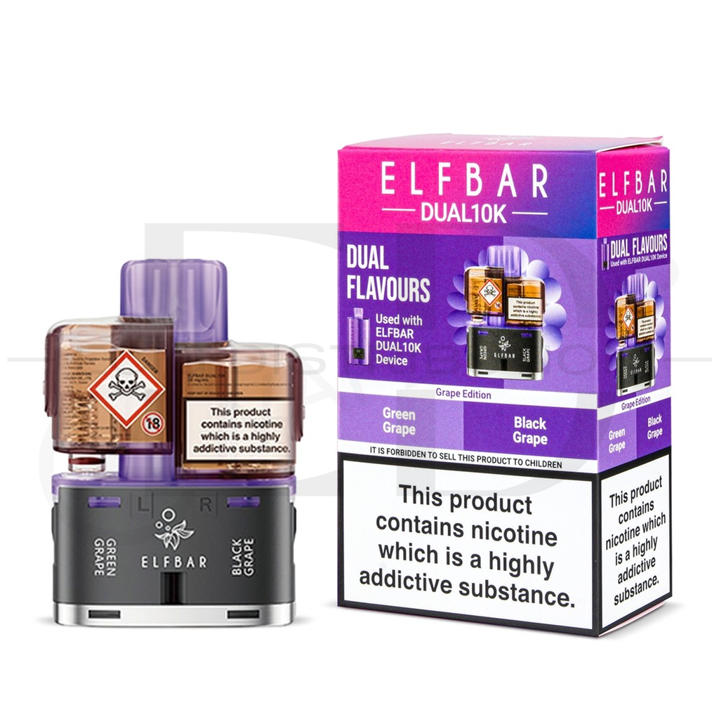 Elfbar Dual10K Refillable Pod - Grape Edition