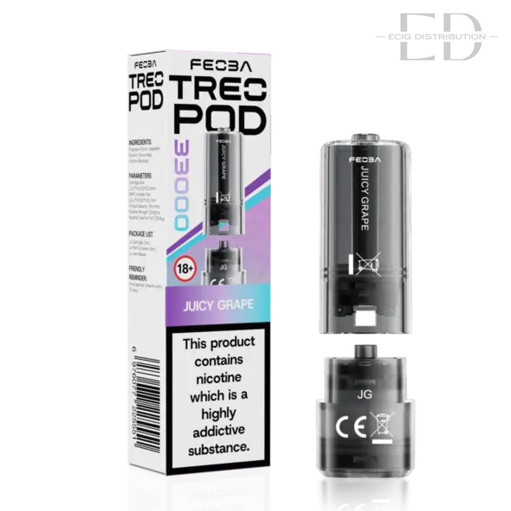 Feoba Treo 33K Refillable Pod - Juicy Grape 20MG