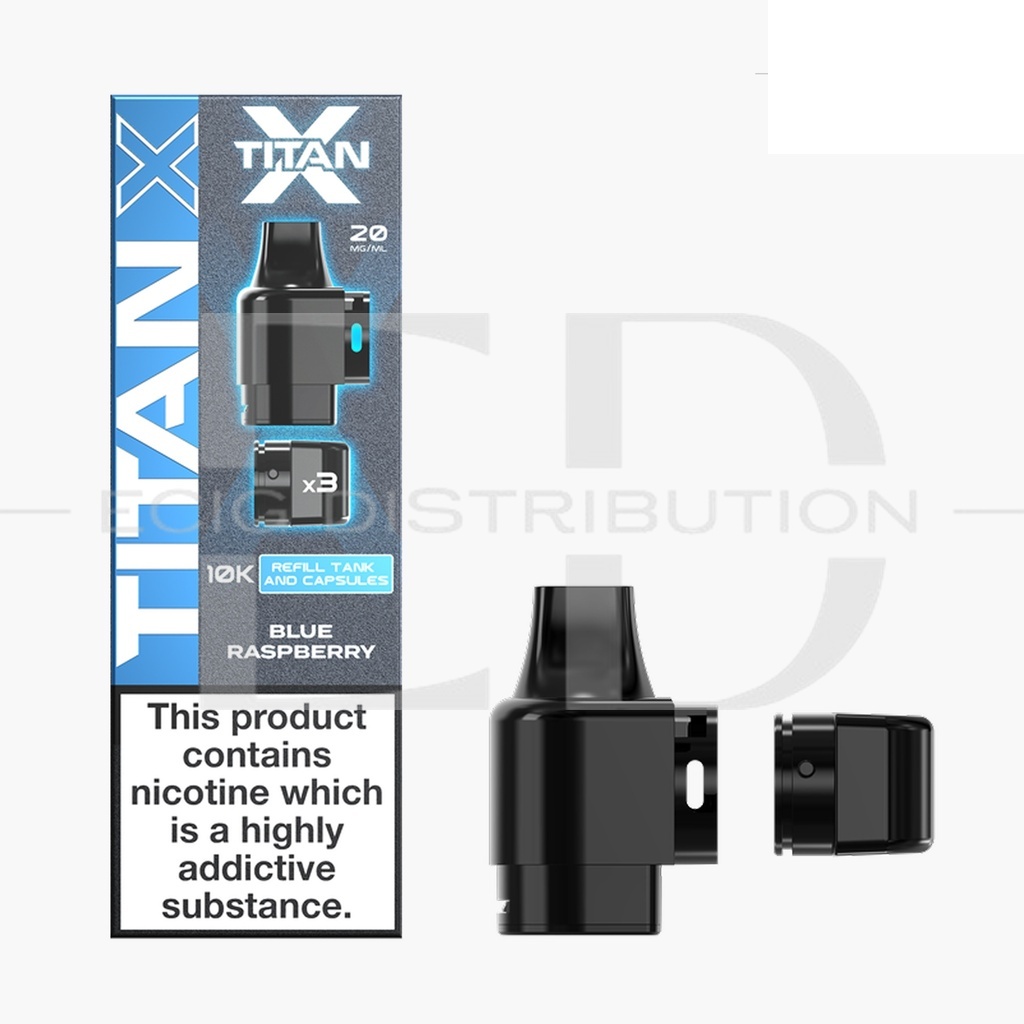 Titan X Refillable Pod - Blue Raspberry