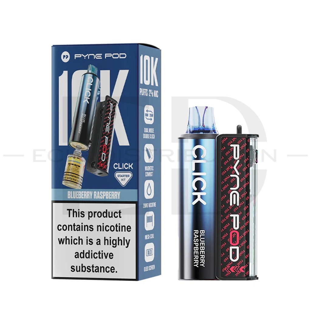 Pyne Pod Click 10K Starter Kit - Blueberry Raspberry