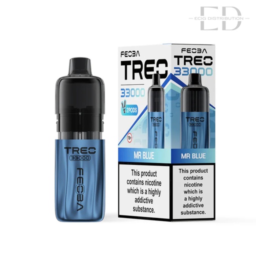 [FEOT33PK-MB20MG] Feoba Treo 33K Pod Kit - Mr Blue 20MG
