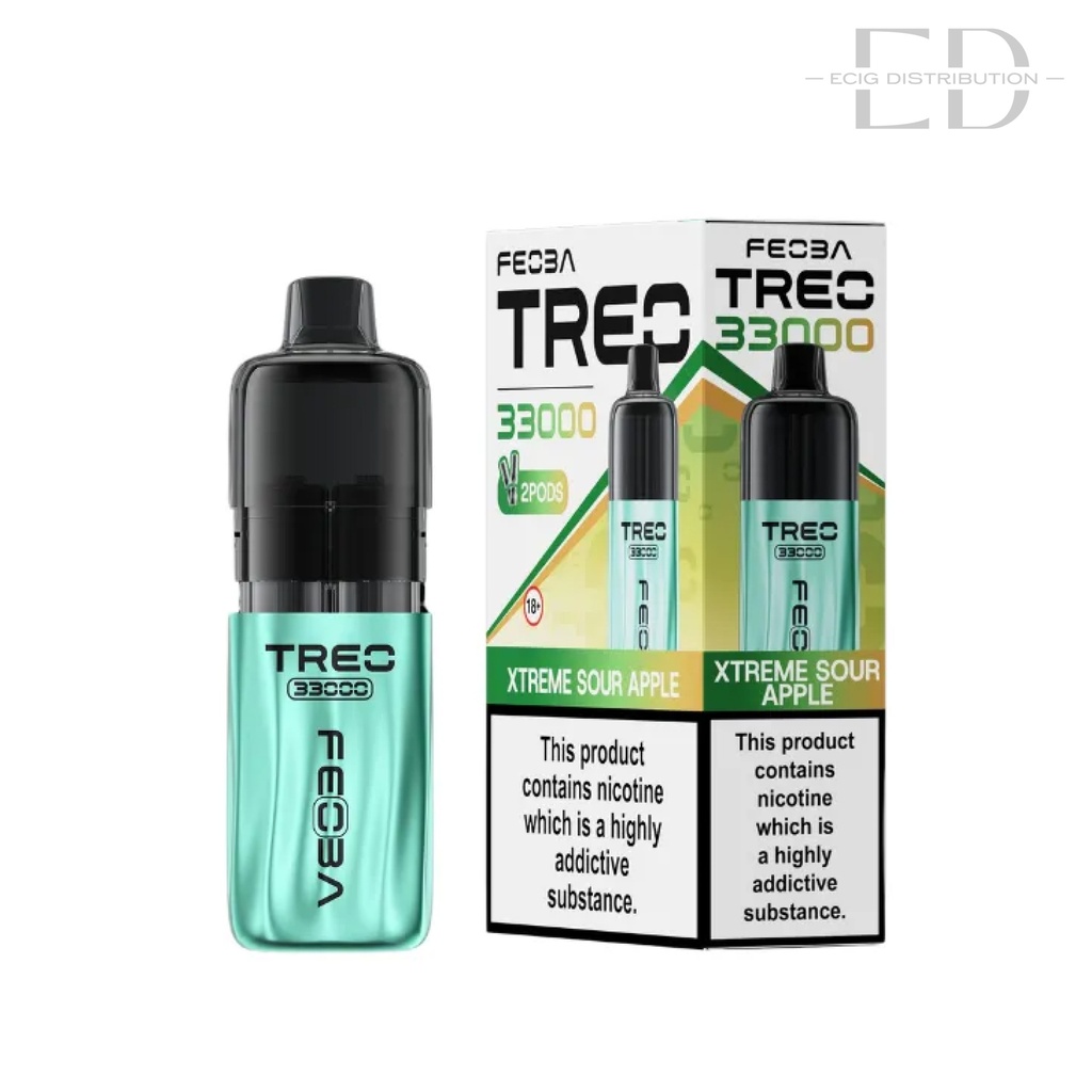 Feoba Treo 33K Pod Kit - Xtreme Sour Apple 20MG