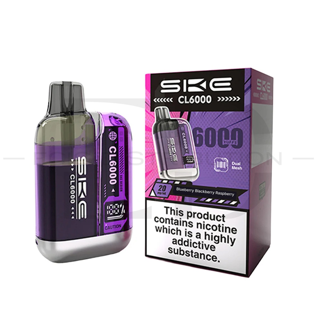 SKE Crystal CL6000 Pod Kit - Blueberry Blackberry Raspberry