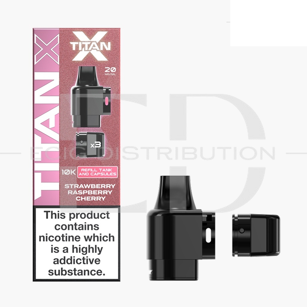 Titan X Refillable Pod - Strawberry Raspberry Cherry