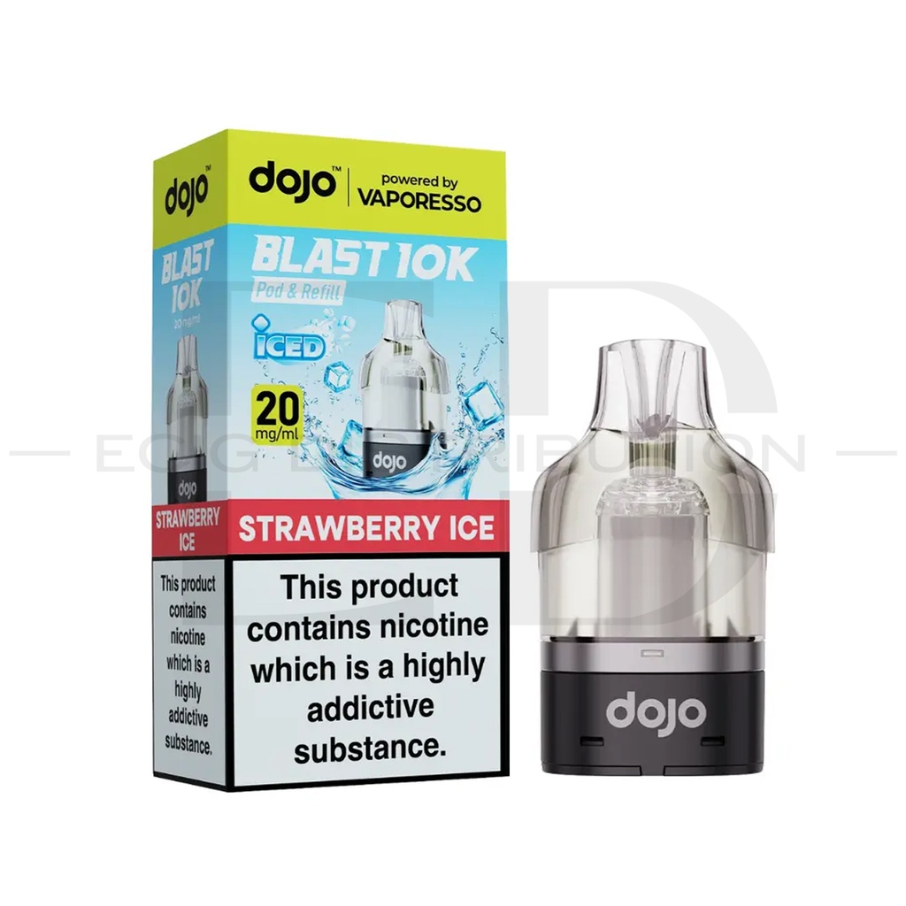 Vaporesso Dojo Blast 10K Refillable Pod - Strawberry Ice 20MG