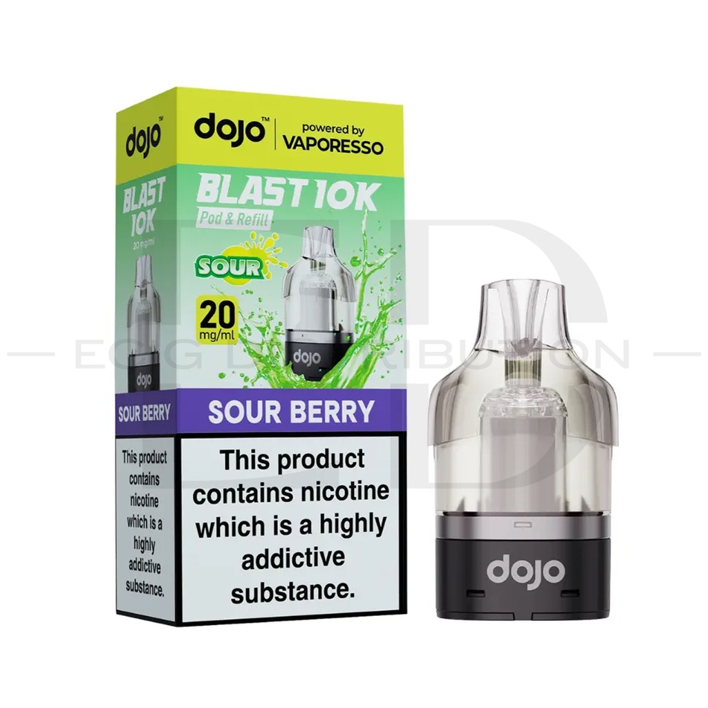 Vaporesso Dojo Blast 10K Refillable Pod - Sour Berry 20MG