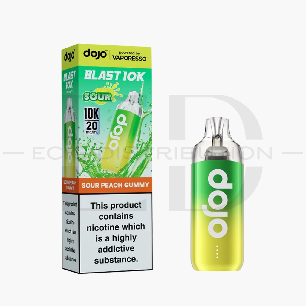 Vaporesso Dojo Blast 10K Pod Kit- Sour Peach Gummy 20MG