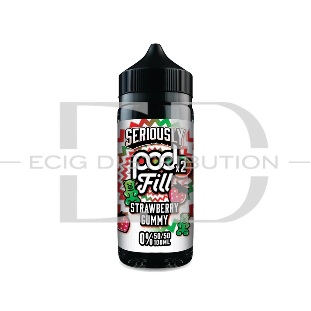 Doozy Seriously Pod Fill 2 100ML 50/50 - Strawberry Gummy 0MG