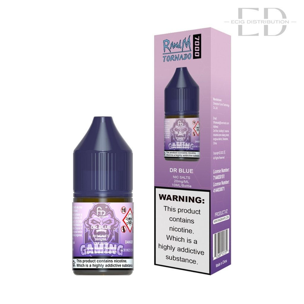 Fumot RandM Nic Salts - Dr Blue 20MG