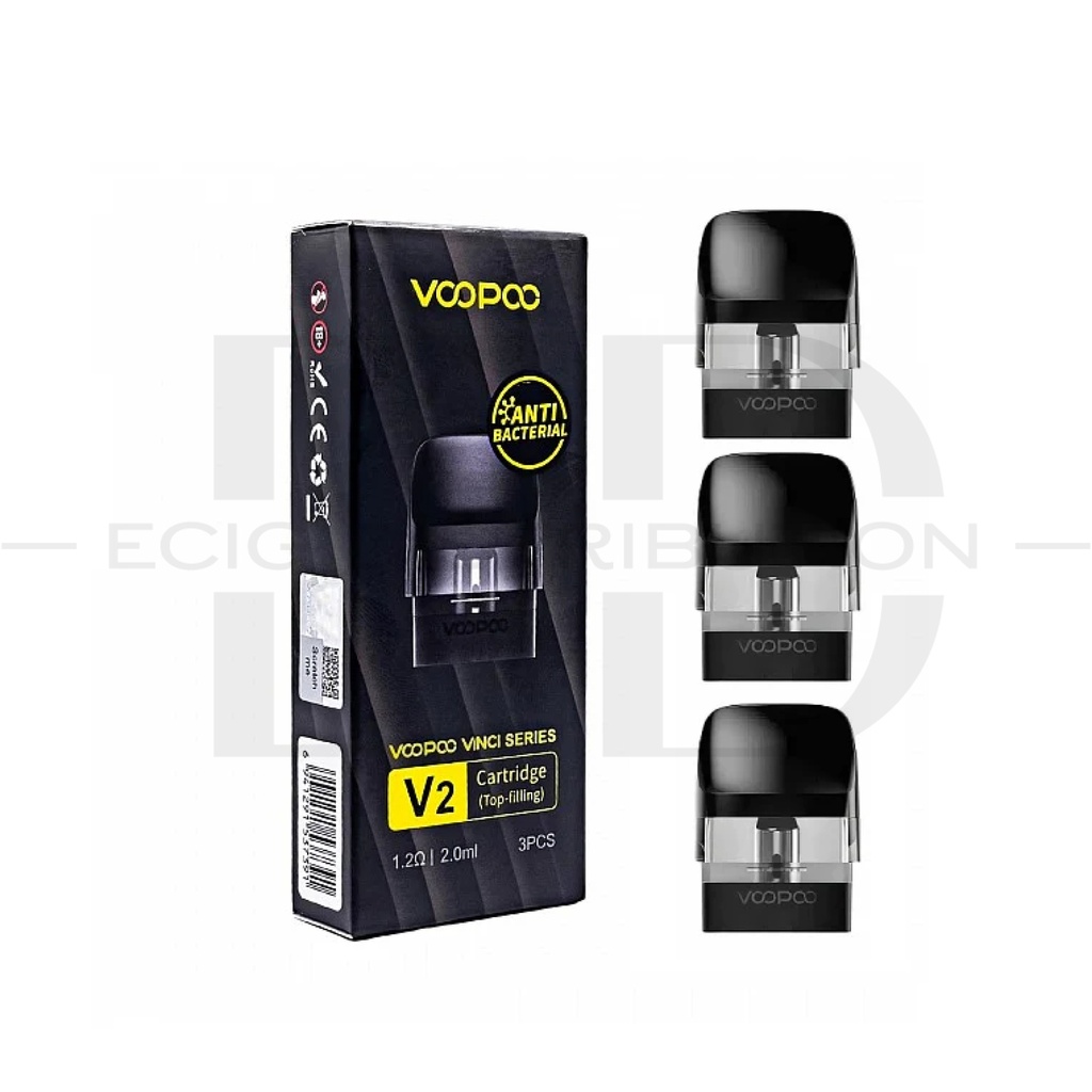 Voopoo Vinci Series V2 Refillable Pod 3Pcs/Pack - 1.2 Ohm