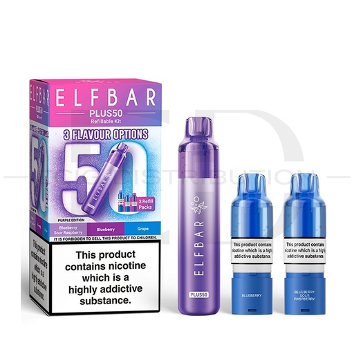[ELFPlus50POK-PE] Elfbar Plus50 Pod Kit - Purple Edition