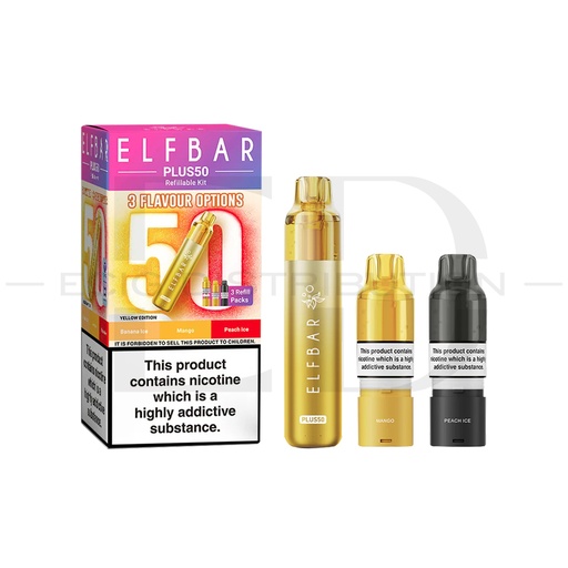 [ELFPlus50POK-YE] Elfbar Plus50 Pod Kit - Yellow Edition