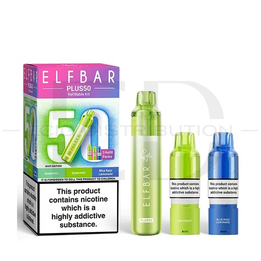 [ELFPlus50POK-ME] Elfbar Plus50 Pod Kit - Mint Edition