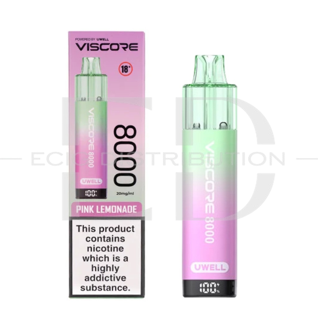 Uwell Viscore 8K Prefilled Pod - Pink Lemonade 20MG