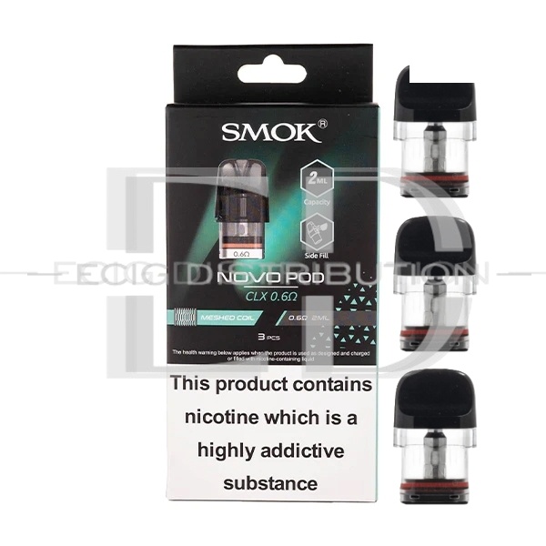 Smok Novo Clx Meshed Refillable Pod 3Pcs/Pack - 0.6 Ohm XL