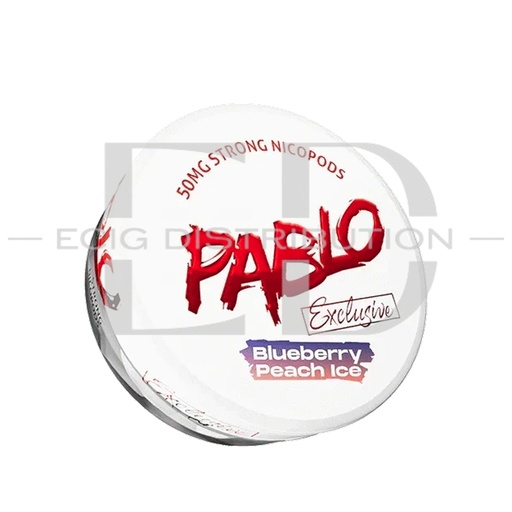 [PABNPO-BPI50MG] Pablo Nicotine Pouches - Blueberry Peach Ice 50MG