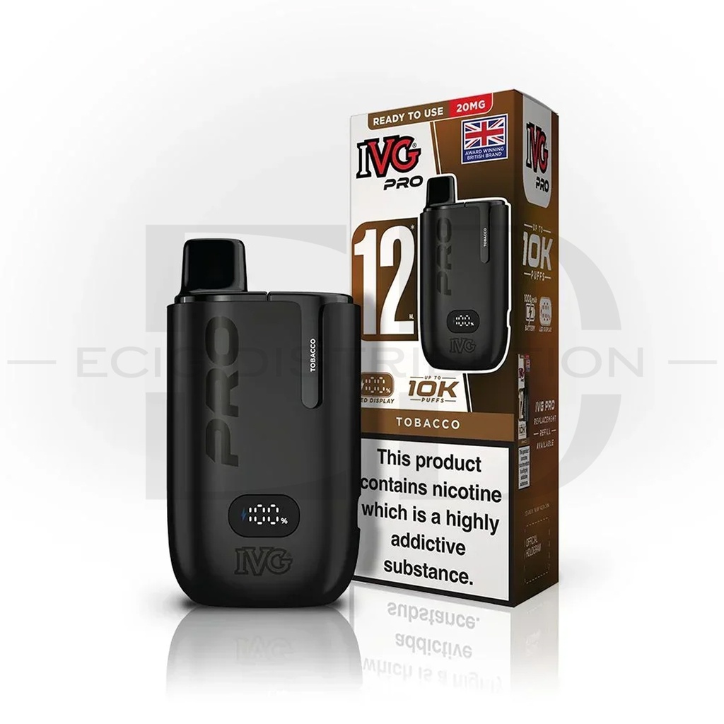IVG Pro 12 Pod Kit - Tobacco 20MG