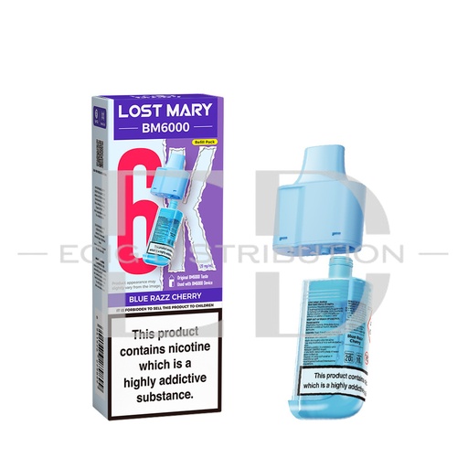 [LOSMBMRP-BRC] Lost Mary BM6000 Refillable Pod - Blue Razz Cherry