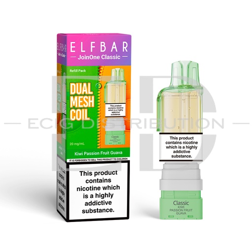 [ELFJoinOne15KCLSRP-KPFG] Elfbar JoinOne15K Classic Series Refillable Pod - Kiwi Passion Fruit Guava