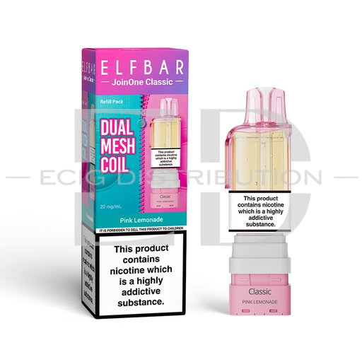 [ELFJoinOne15KCLSRP-PL] Elfbar JoinOne15K Classic Series Refillable Pod - Pink Lemonade