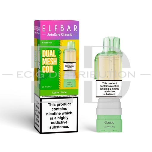 [ELFJoinOne15KCLSRP-LL] Elfbar JoinOne15K Classic Series Refillable Pod - Lemon Lime